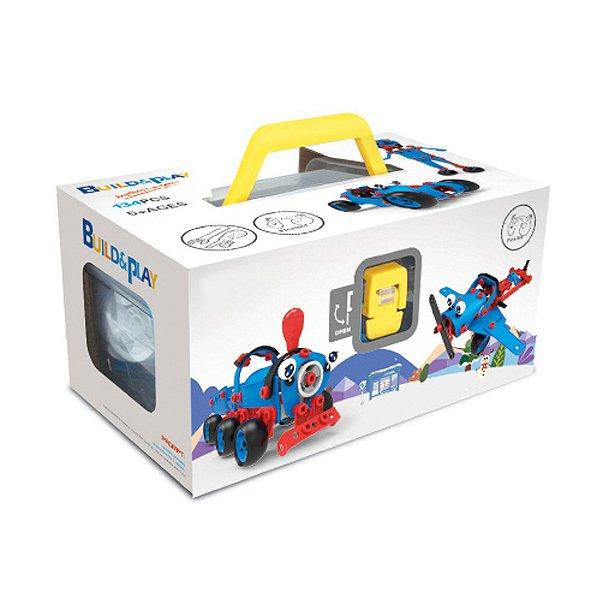 Конструктор Build&Play 6 в 1 Потяг 134 ел. (J-7757), фото 1