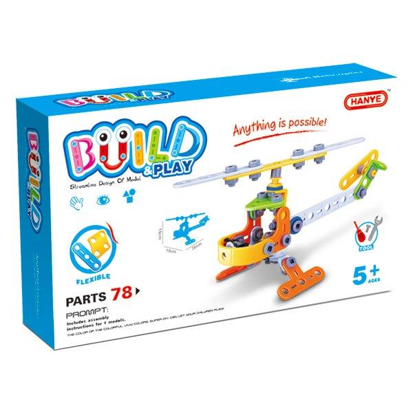 Конструктор Build&Play Вертоліт 78 ел. (J-7710)