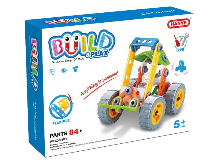 Конструктор Build&Play Навантажувач 84 ел. (J-7703)