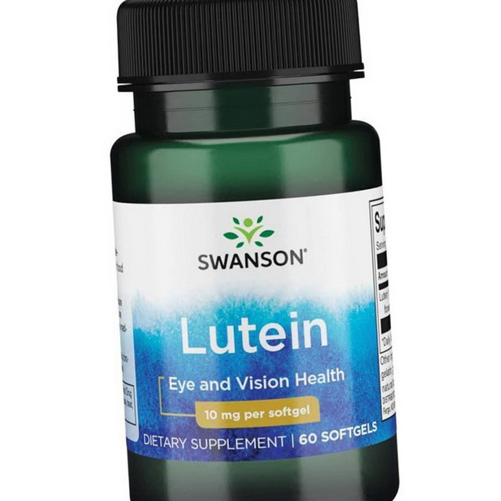 Лютеїн для очей Swanson Lutein 10 mg 60 капсул вітаміни для зору