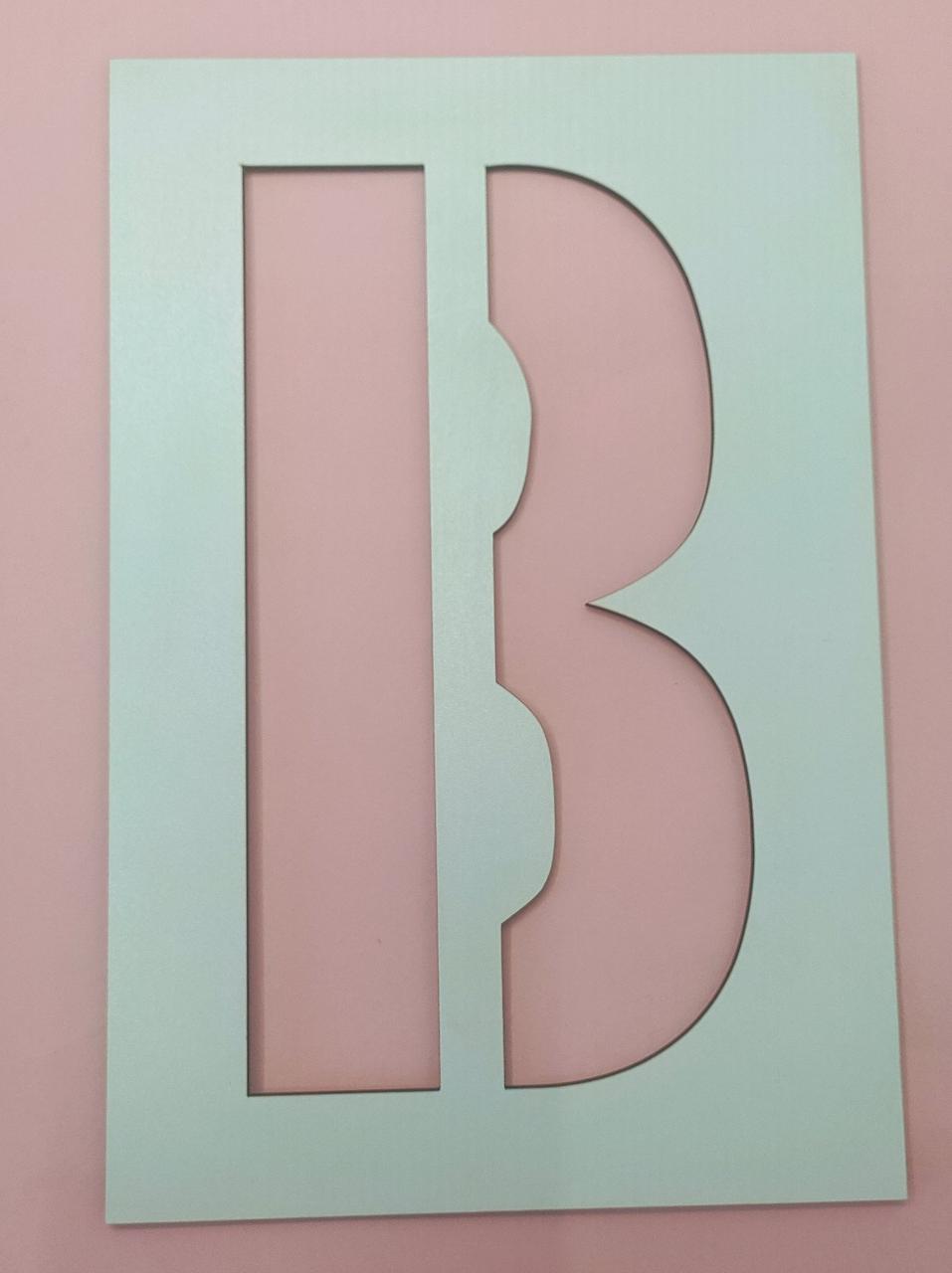 Трафарет літери "B"