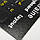Наклейки на клавіатуру для ноутбука Українські букви жовтогарячого кольору англійські білі, фото 7