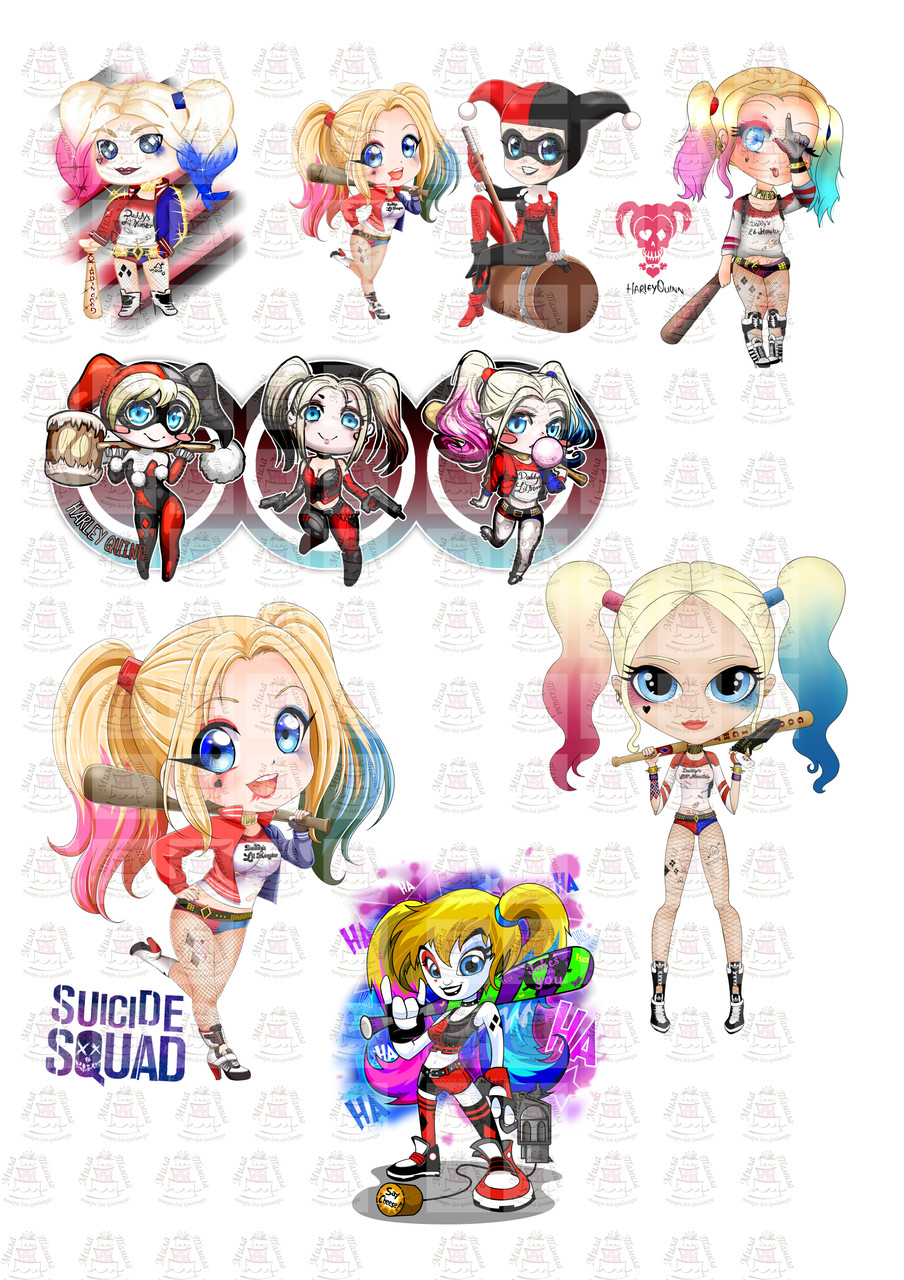 Вафельні картинки Харлі Квін 2