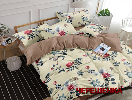 Тканина для постільної білизни Бязь "Gold" Lux GL1698 (A+B) - (50м+50м) з квітковим принтом, фото 1
