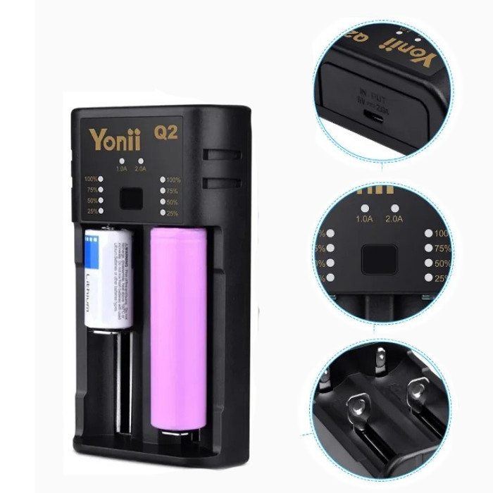 Зарядний пристрій акумуляторів Yunii Q2 Smart Universal (PowerBank)