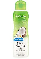 Tropiclean Lime & Coconut Pet Shampoo шампунь 355 мл під час линяння для собак і котів (лайм/кокос)