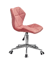 Стілець Torino Modern Office оксамит теракот 1018 на хромованій базі з коліщатками, фото 4