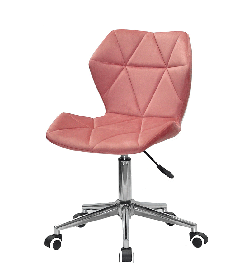 Стілець Torino Modern Office оксамит теракот 1018 на хромованій базі з коліщатками, фото 1