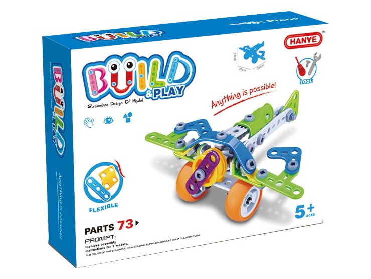 Конструктор Build&Play Літак 73 ел. (J-7706)
