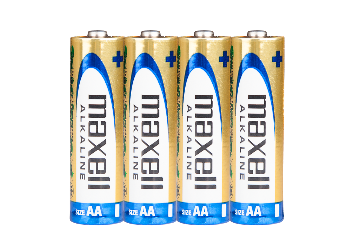 Лужна батарейка Maxell Alkaline AA/LR6 4шт/уп shrink, фото 1