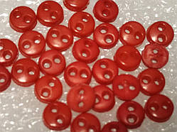 Гудзики для ляльок мікро, 4 мм, № 4.27 відтінок червоного