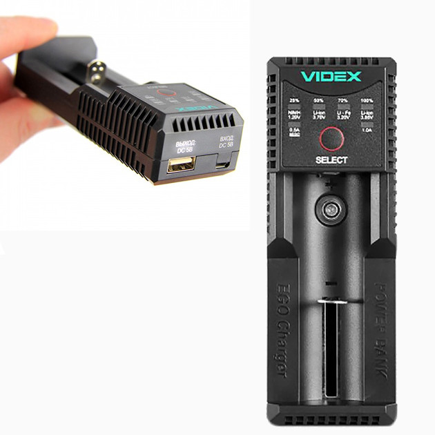 Зарядний пристрій для акумуляторів Videx U100 для всіх типів акумуляторів, фото 1