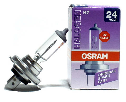 Автолампа OSRAM H7 64215 70W 24V PX26D 10X10X1, фото 2