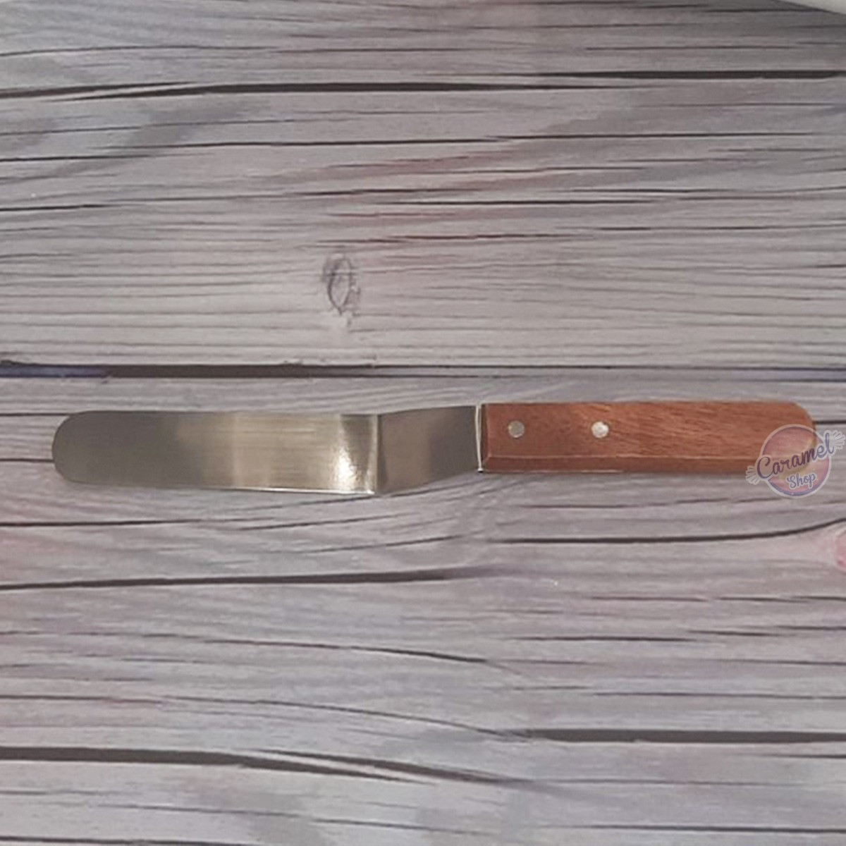 Шпатель кондитерський вигнутий маленький, фото 1