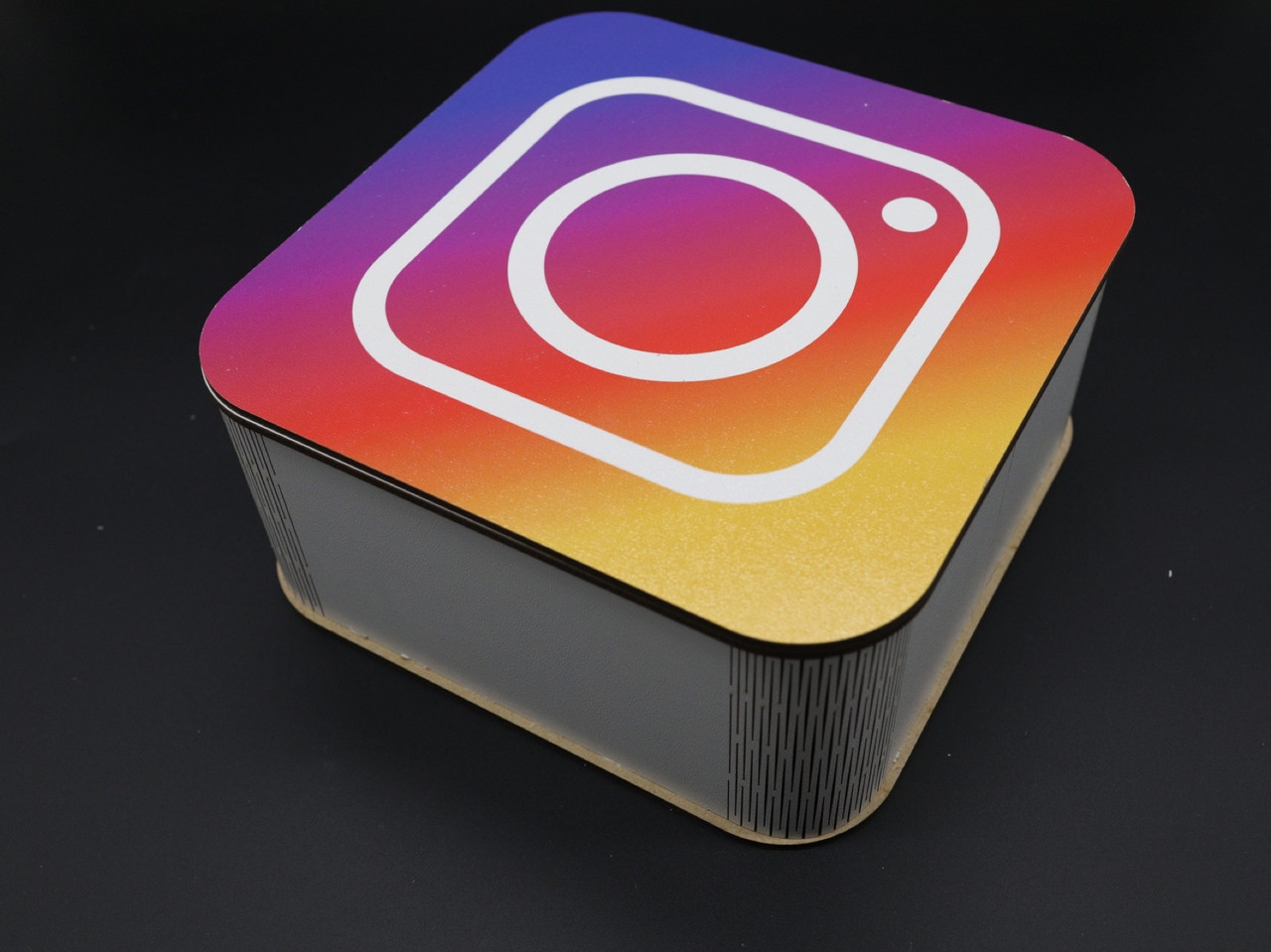 Подарункова скринька. INSTAGRAM. 19х19х8.5см, фото 1
