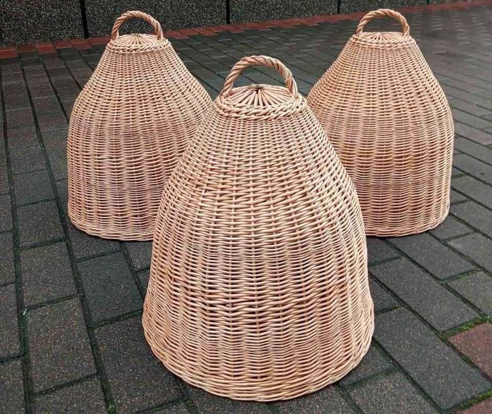 Люстра з ручкою плетена