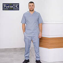 Чоловічий медичний костюм "Онуфрій" сіроблакитний
