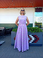 Довга сукня максі лаванда