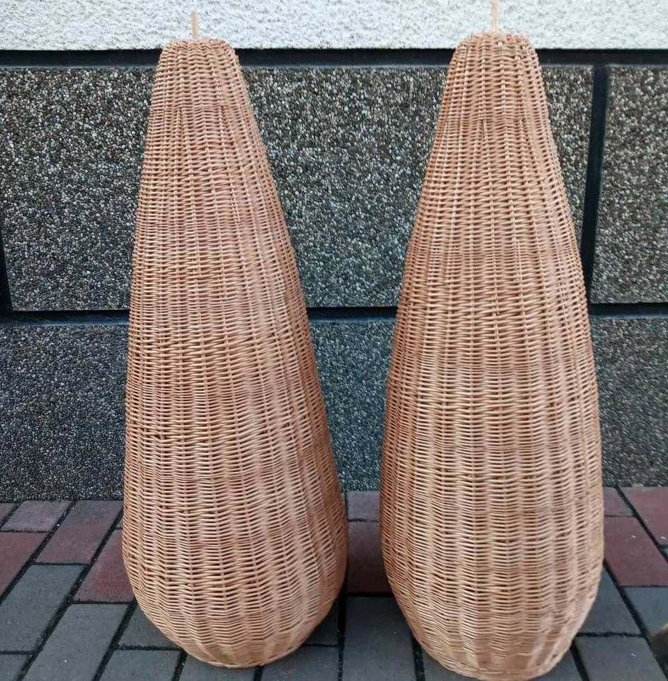 Висока люстра плетена під розмір