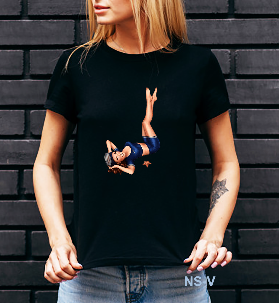 Футболка жіноча з принтом "Girl nautical style"