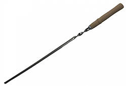 Шампур неіржавка сталь, трикутний із дерев'яною ручкою