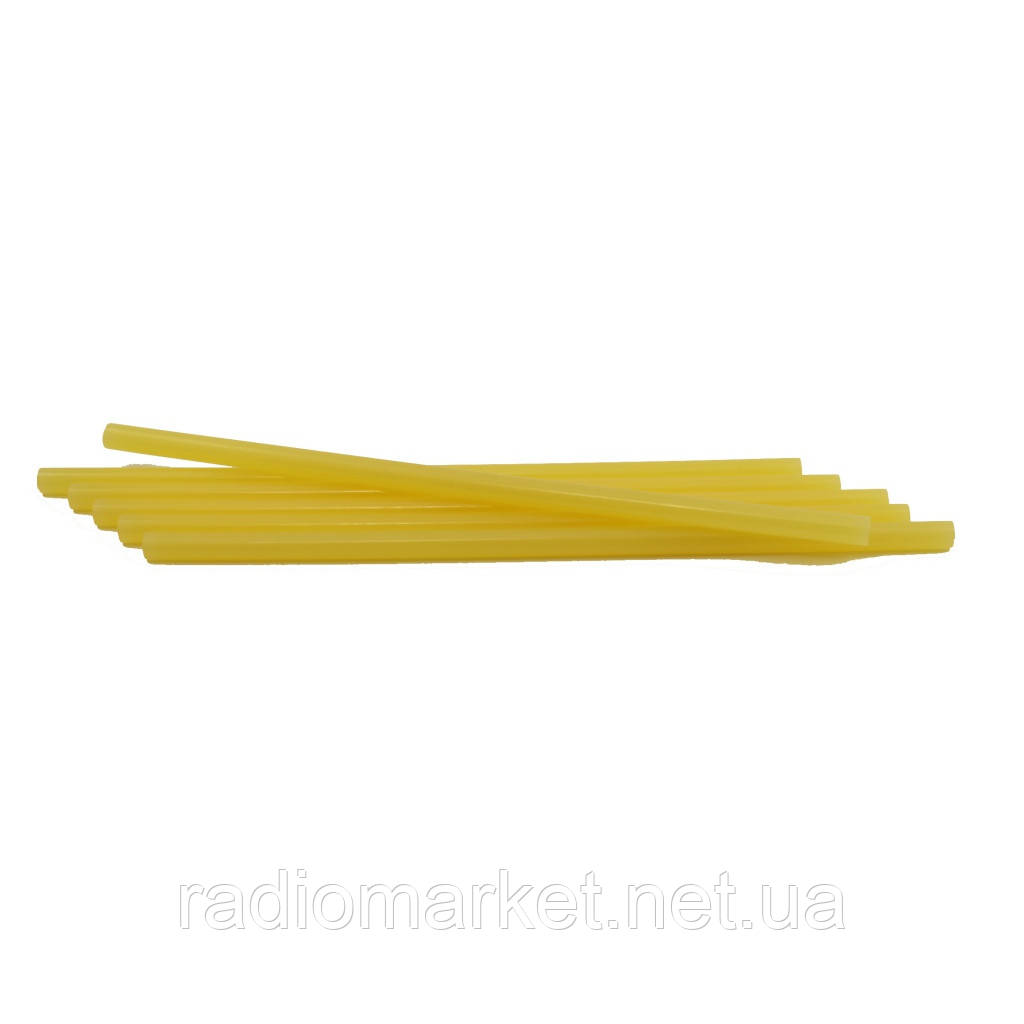 Термоклей для пістолета 7 мм, жовто-матовий, паковання — 1 кг., фото 1