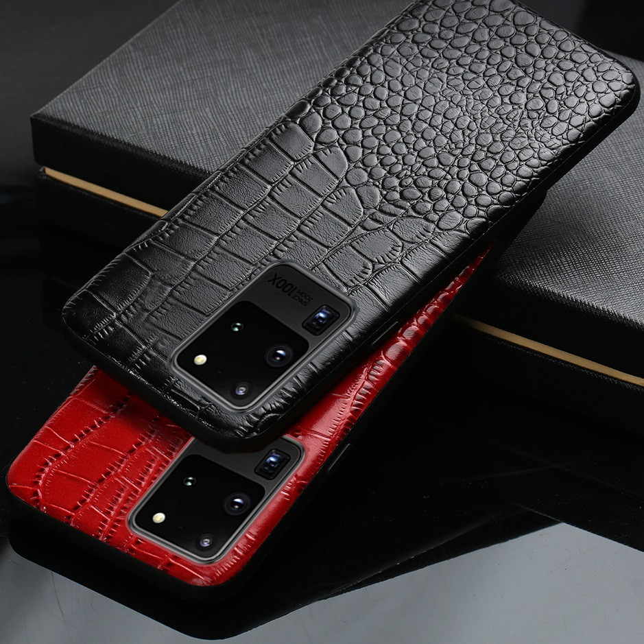 Шкіряний чохол під крокодила для Samsung Galaxy S20 Ultra