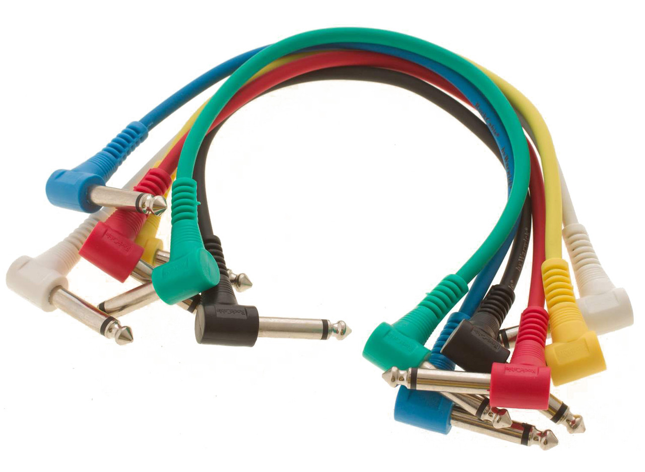 Інструментальний кабель ROCKCABLE Patch Cable, Multi-Color, 15 cm (6pcs)