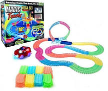 Дитячий конструктор Magic Tracks 220 деталей, світиться гнучкий гоночний автотрек трек, Дитяча гнучка траса