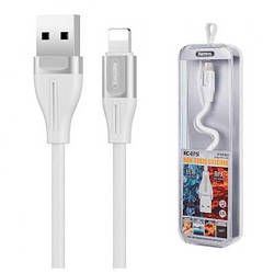 Кабель Remax Rayen RC-075i USB — Lightning білій 1m силіконовий надміцний