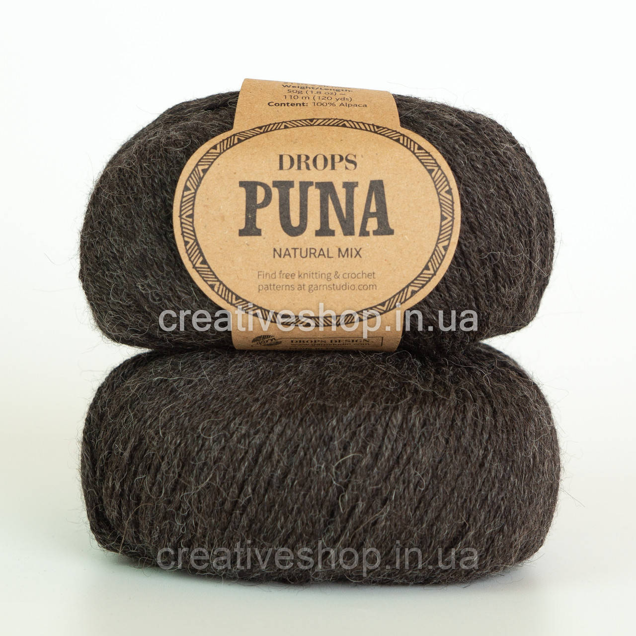 Пряжа Drops Puna (колір 08 anthracite)