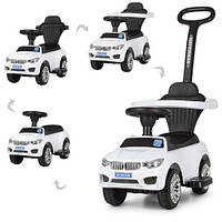 Дитяча машинка каталка толокар Bambi M 503B(MP3)-1, білий