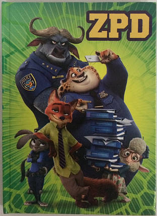 Блокнот для нотаток А6, тверда обкладинка, 48 листів офсет, клітинка, "ZooToPia" "Все за справу" 20 (шт. ), Ц724007У KNZ, фото 1