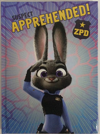Блокнот для нотаток А6, тверда обкладинка, 48 листів офсет, клітинка, "ZooToPia" "Джуді Хопс" 20(шт), Ц724007У KNZ, фото 1