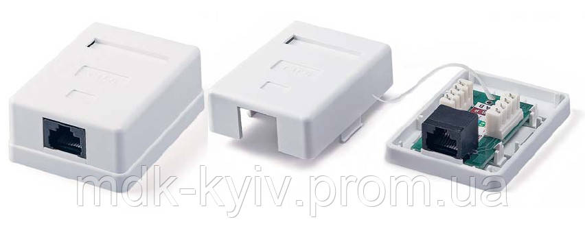 Коробка соединительная для компьютерного кабеля Cat. 5e, UTP RJ45-RJ45 (8P8C-8P8C), 48х26х25.2мм - фото 5 - id-p1445083559