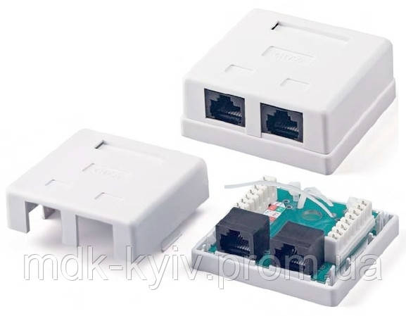 Коробка соединительная для компьютерного кабеля Cat. 5e, UTP RJ45-RJ45 (8P8C-8P8C), 48х26х25.2мм - фото 6 - id-p1445083559