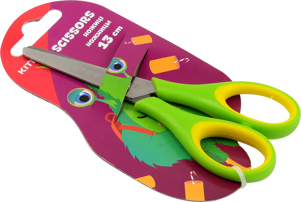 Ножиці дит. "Kite" №K19-123 Jolliers 13см гумові вставки(12)