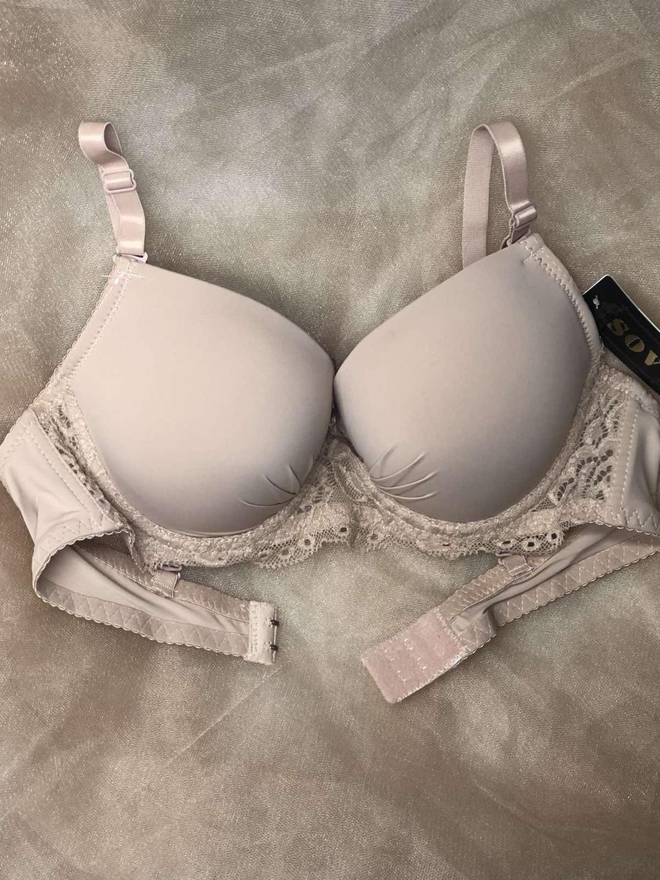 Бюстгальтер гладкий коричневий SOV чашка D, фото 1