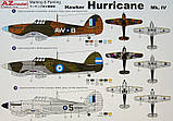 Пластикова модель 1/72 AZ model 7326 британський винищувач Hawker Hurricane Mk.IV (RAF, Argentina), фото 2