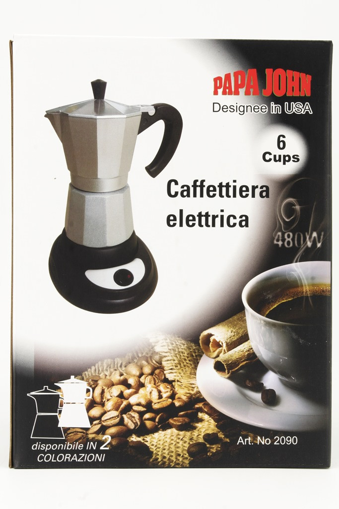 Гейзерная кофеварка электрическая Papa John 300 мл (2090) - фото 2 - id-p1444777366