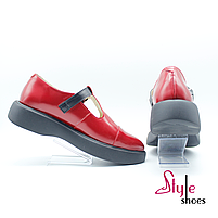 Червоні жіночі туфлі Dolly на танкетці ЕВА “Style Shoes”, фото 3