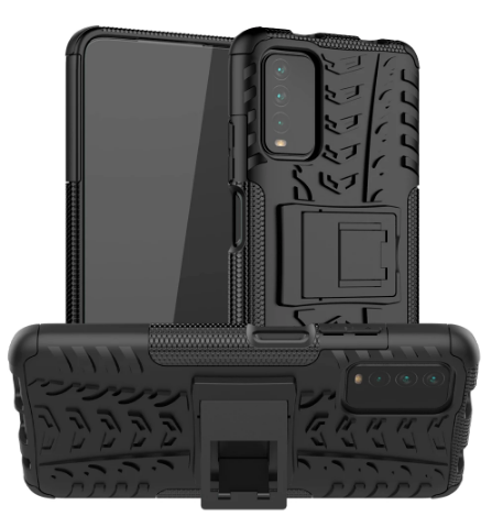 Протиударний чохол Протектор Armored для Xiaomi Redmi Note 10 Pro 4G з підставкою Колір Чорний