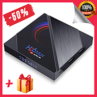 ТВ-приставка H96 MAX 4/64 GB, смарт приставка медіа плеєр для телевізора Android 10.0