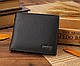 Чоловічий гаманець-шумка натуральна шкіра чорний, коричневий <unk> Невеликий клатч портмоне чоловіче для чоловіків, фото 6