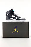 Чоловічі / жіночі кросівки Nike Dunk x Ambush Black / White High SP, чорно-білі кросівки найк данк амбуш, фото 2