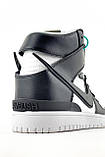 Чоловічі / жіночі кросівки Nike Dunk x Ambush Black / White High SP, чорно-білі кросівки найк данк амбуш, фото 4