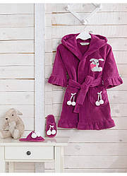 Халат Soft Cotton BUNNY фіолетовий, 8-10 років 140см