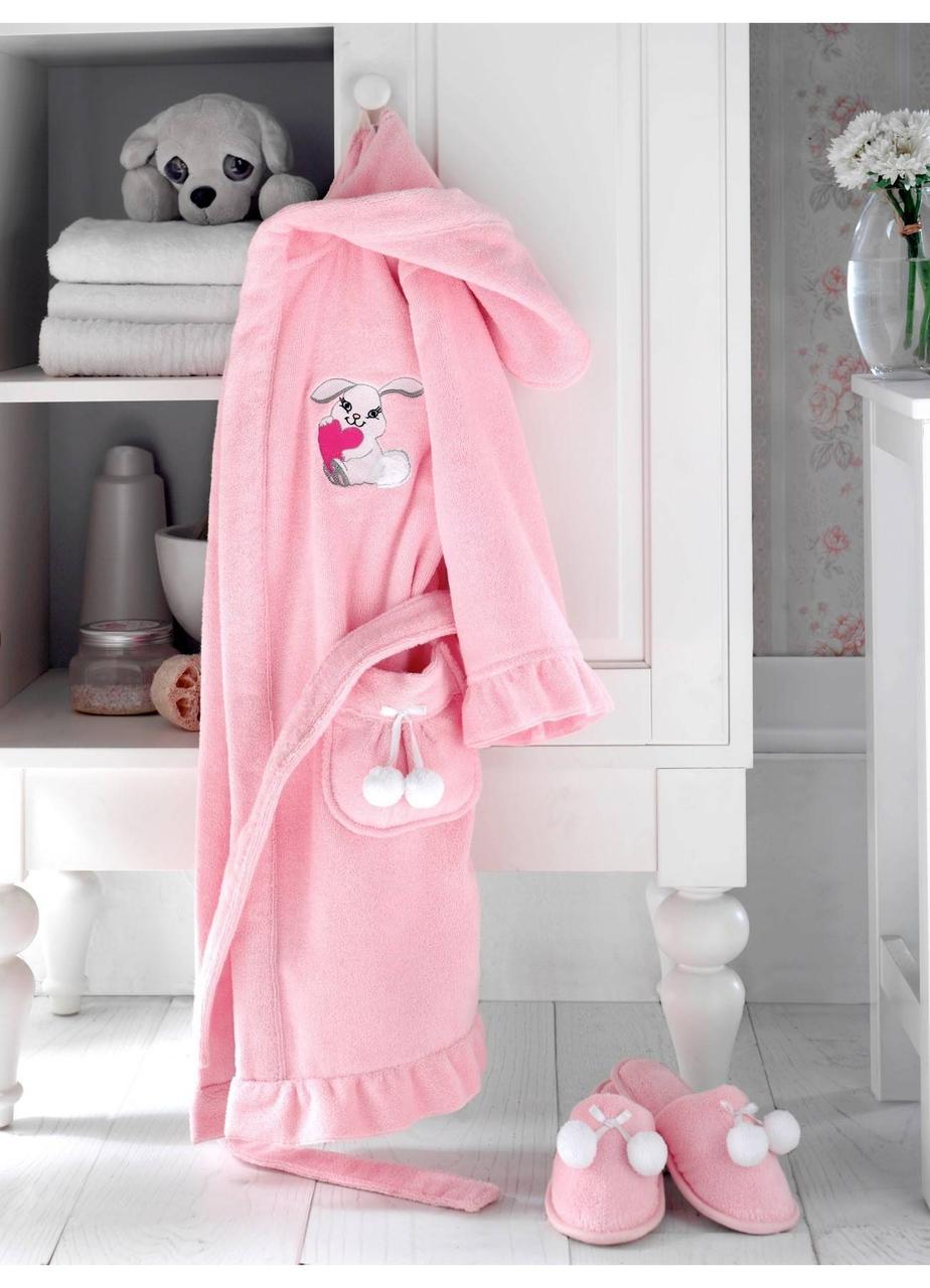 Халат Soft Cotton BUNNY рожевий, 4-6 років 116см