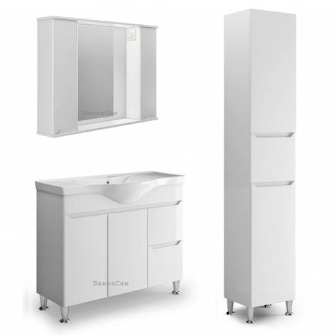 Гарнітур у ванну 100 см Респект Prime 25362-25372-25374, фото 1