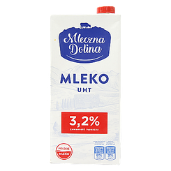 Молоко 3,2% Молочна долина Mleczna Dolina 1L 12шт/ящ (Код: 00-00006186)
